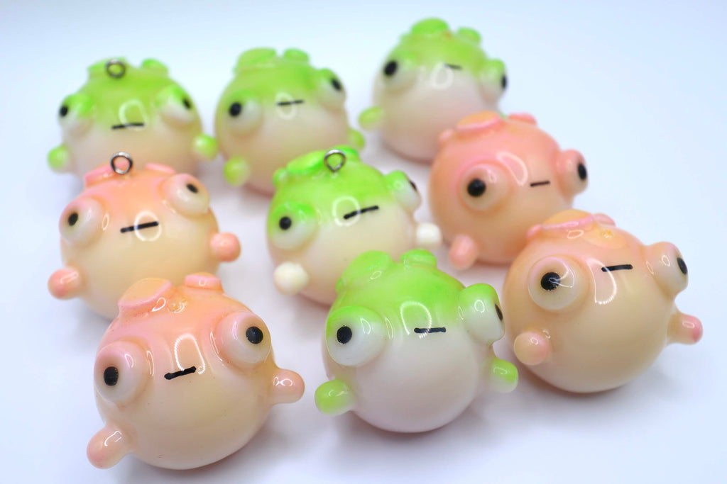 B-GRADE PINK Yellow-Bellied Frog Keychain (DISCOUNTED)